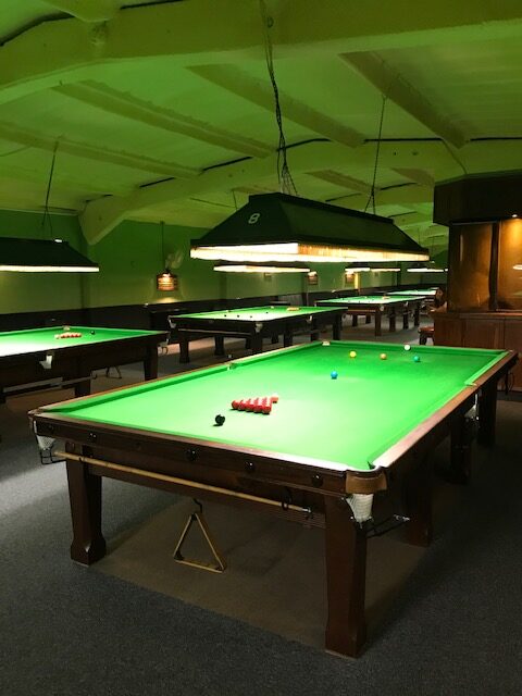 Snooker Tables, Bar, TV and Pool Table